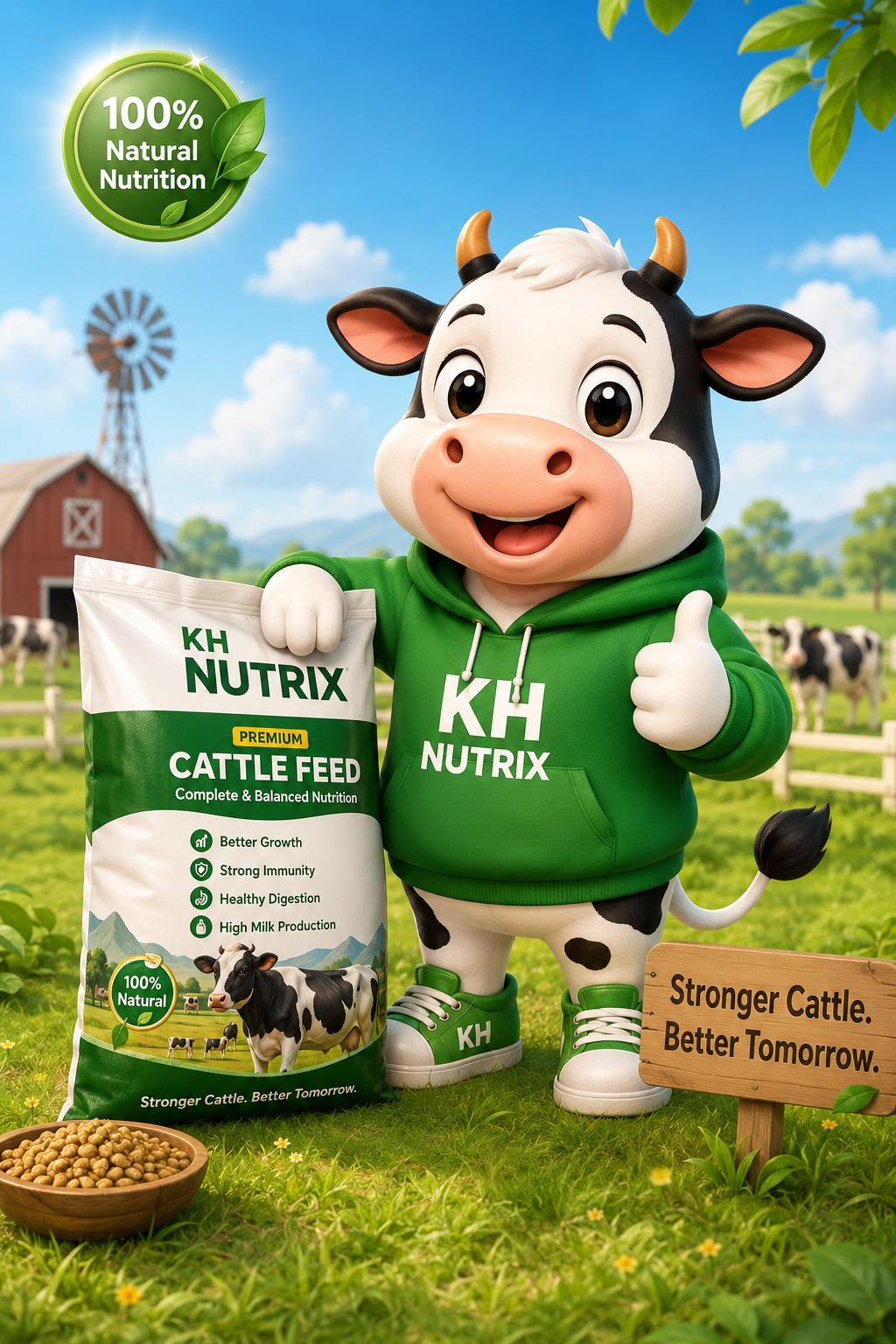 KH Nutrix nutritionists inspecting a feed batch